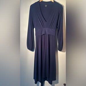Moda International Deep Blue Long Sleeve Dress